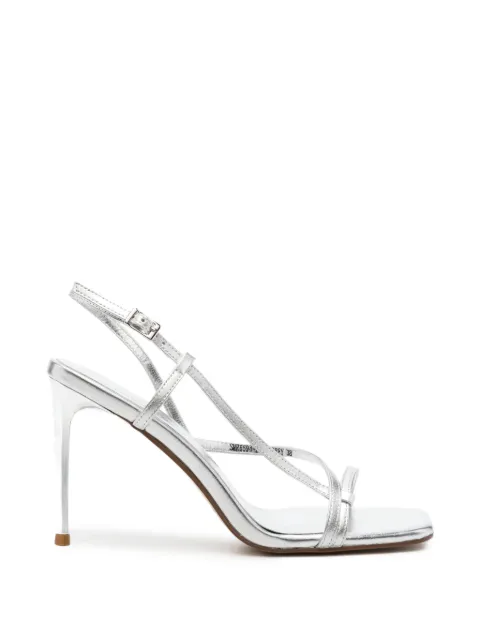 SERGIO MORETTI FIRENZE metallic-effect strappy sandals