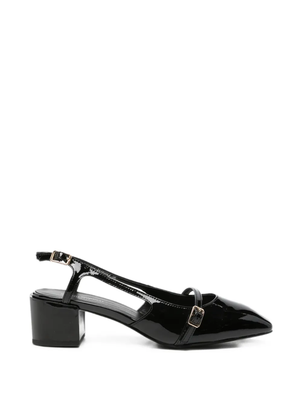 SERGIO MORETTI FIRENZE buckle-fastening slingback pumps - Nero