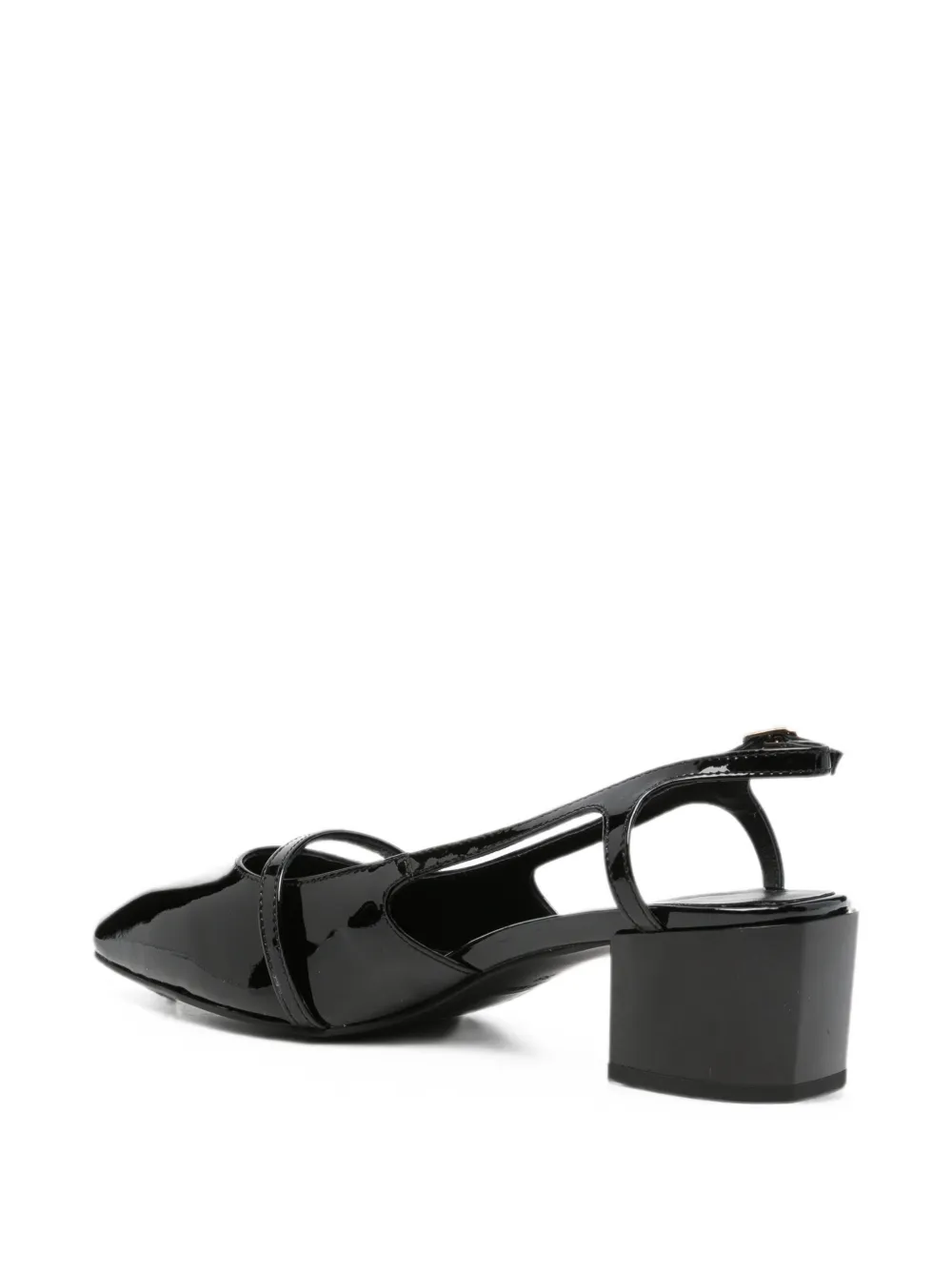 SERGIO MORETTI FIRENZE buckle-fastening slingback pumps Zwart