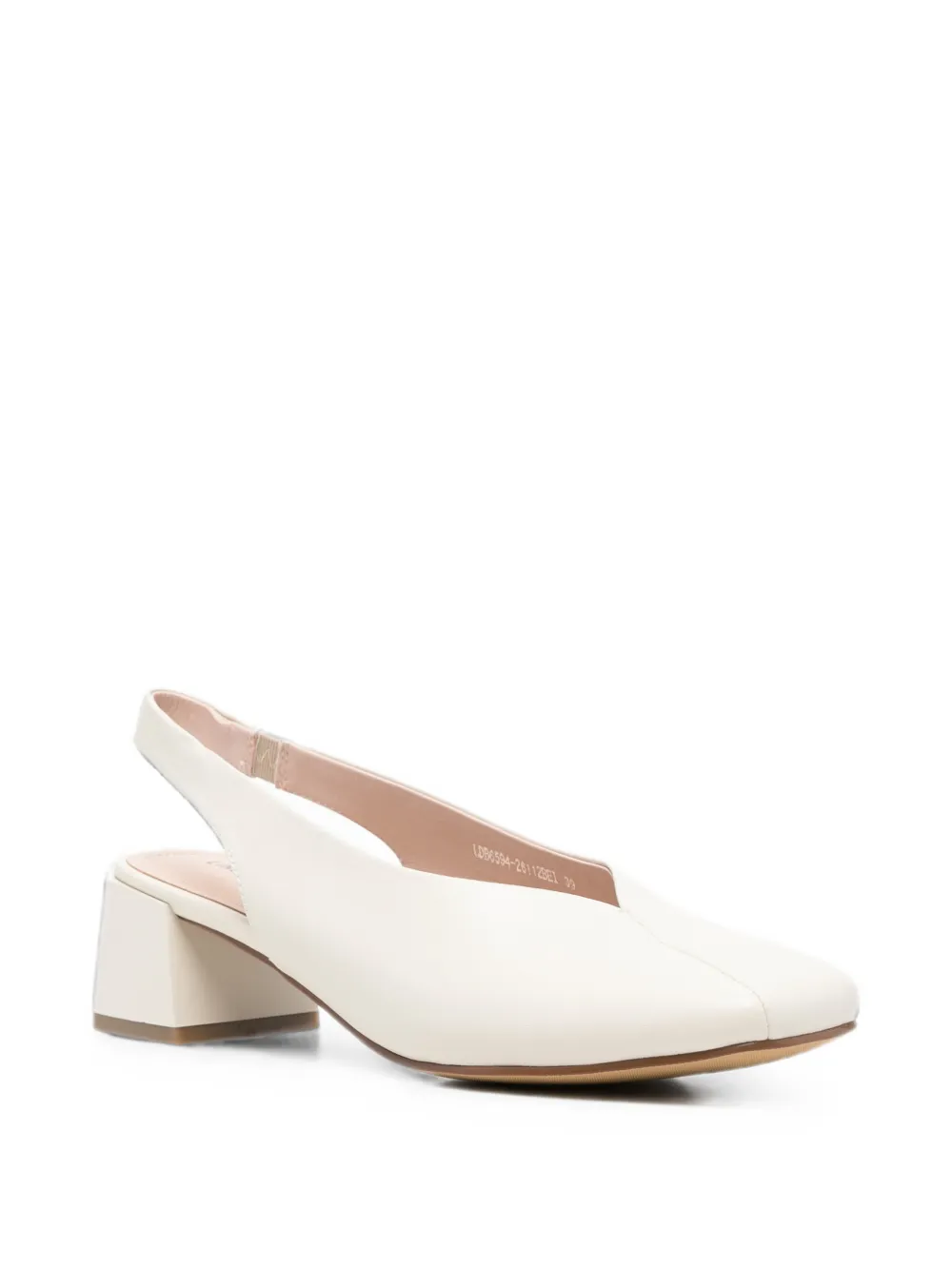 LINDA BAUMANN slingback block-heel pumps Beige