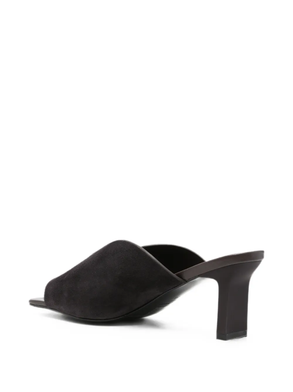 SERGIO MORETTI FIRENZE suede square-toe sandals Grijs