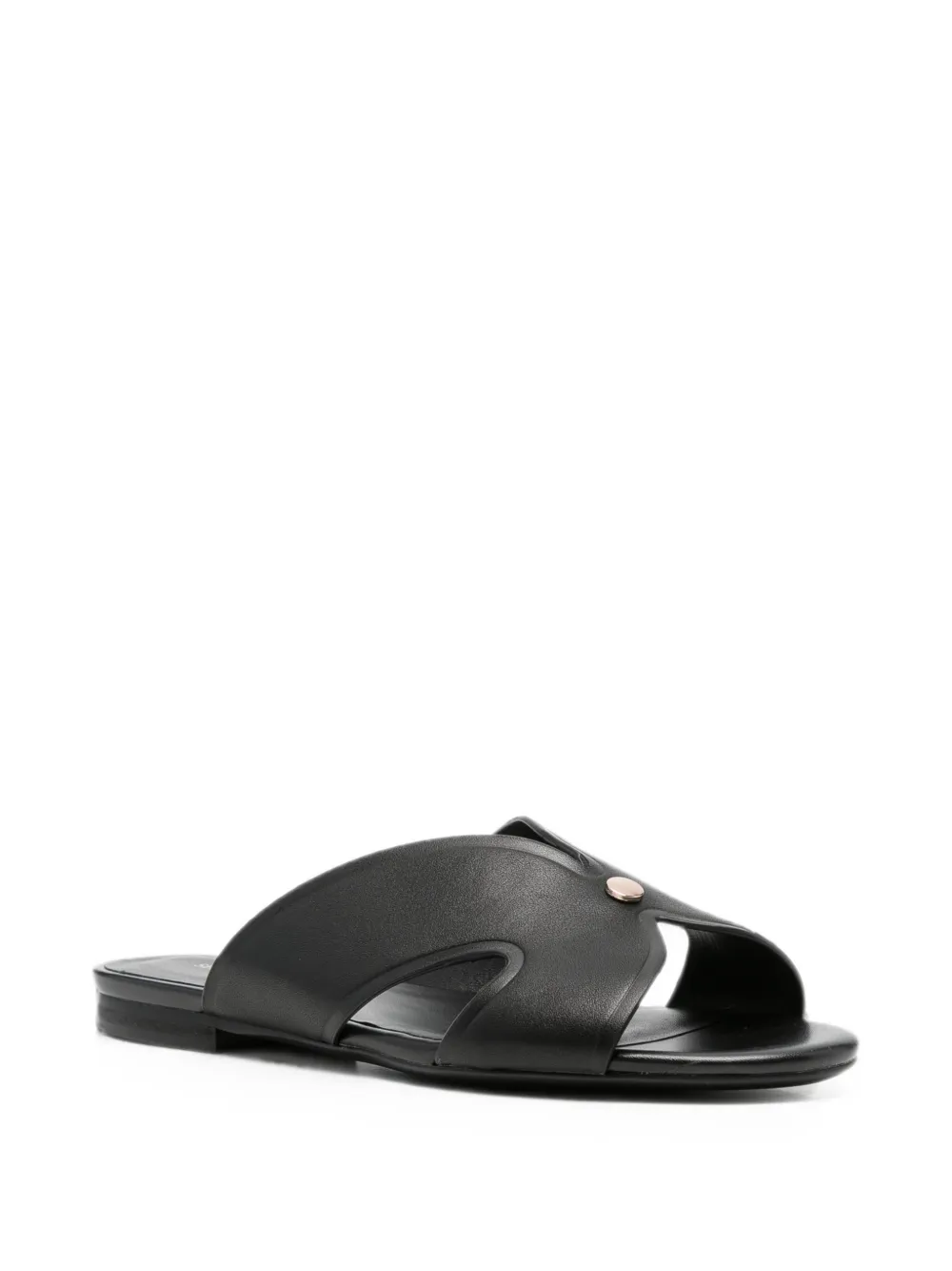 SERGIO MORETTI FIRENZE cut-out detail sandals Zwart