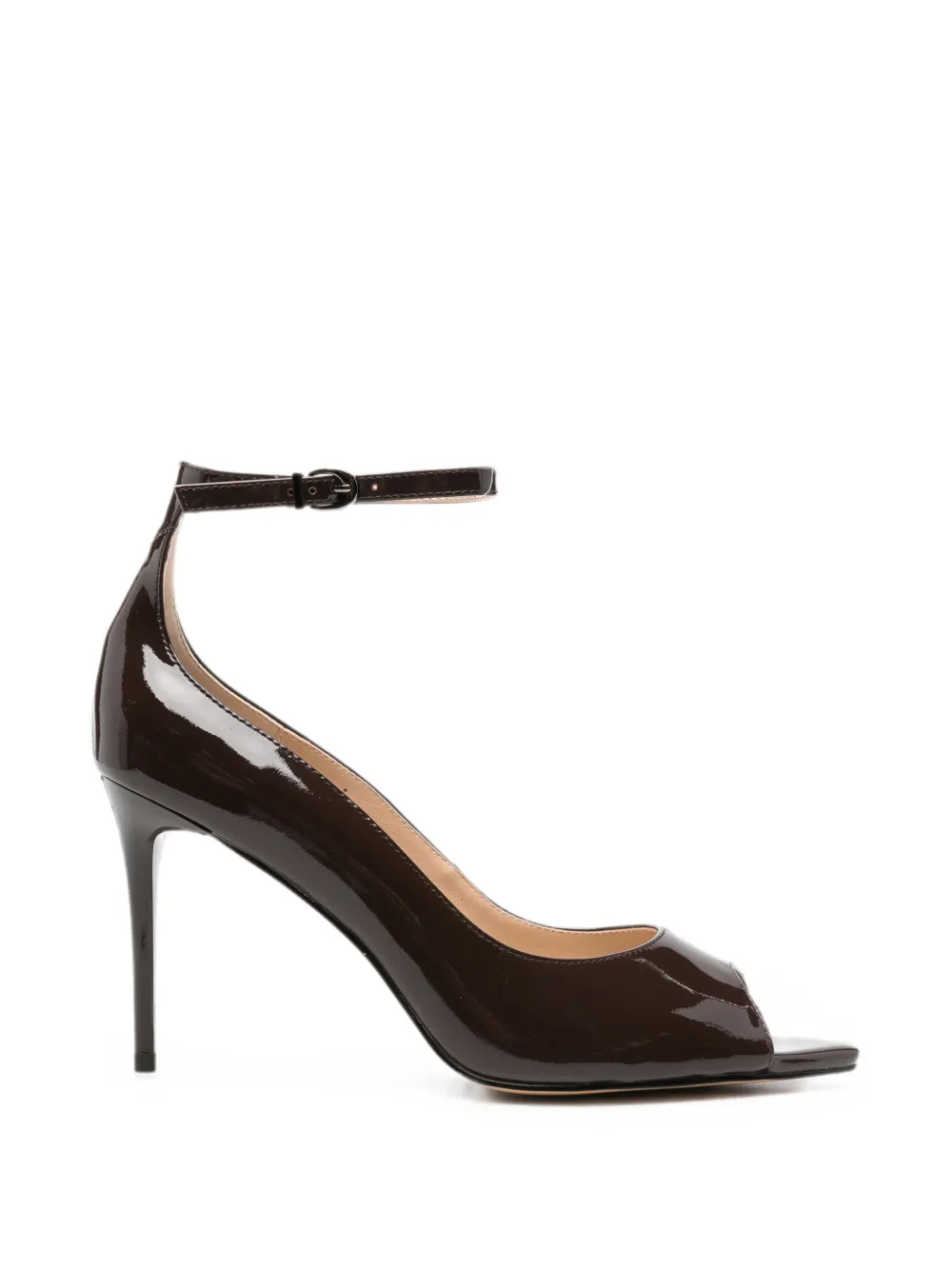 SERGIO MORETTI FIRENZE peep-toe ankle-strap pumps - Marrone