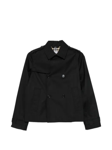 Burberry Kids double-breasted cotton coat