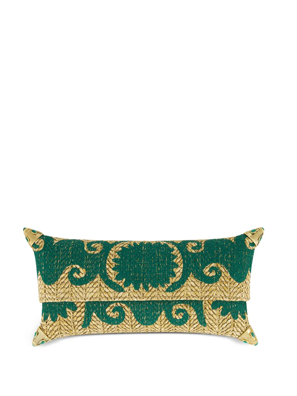 BAVASH DESIGN Felicity Clutch mit Stickerei - Grün