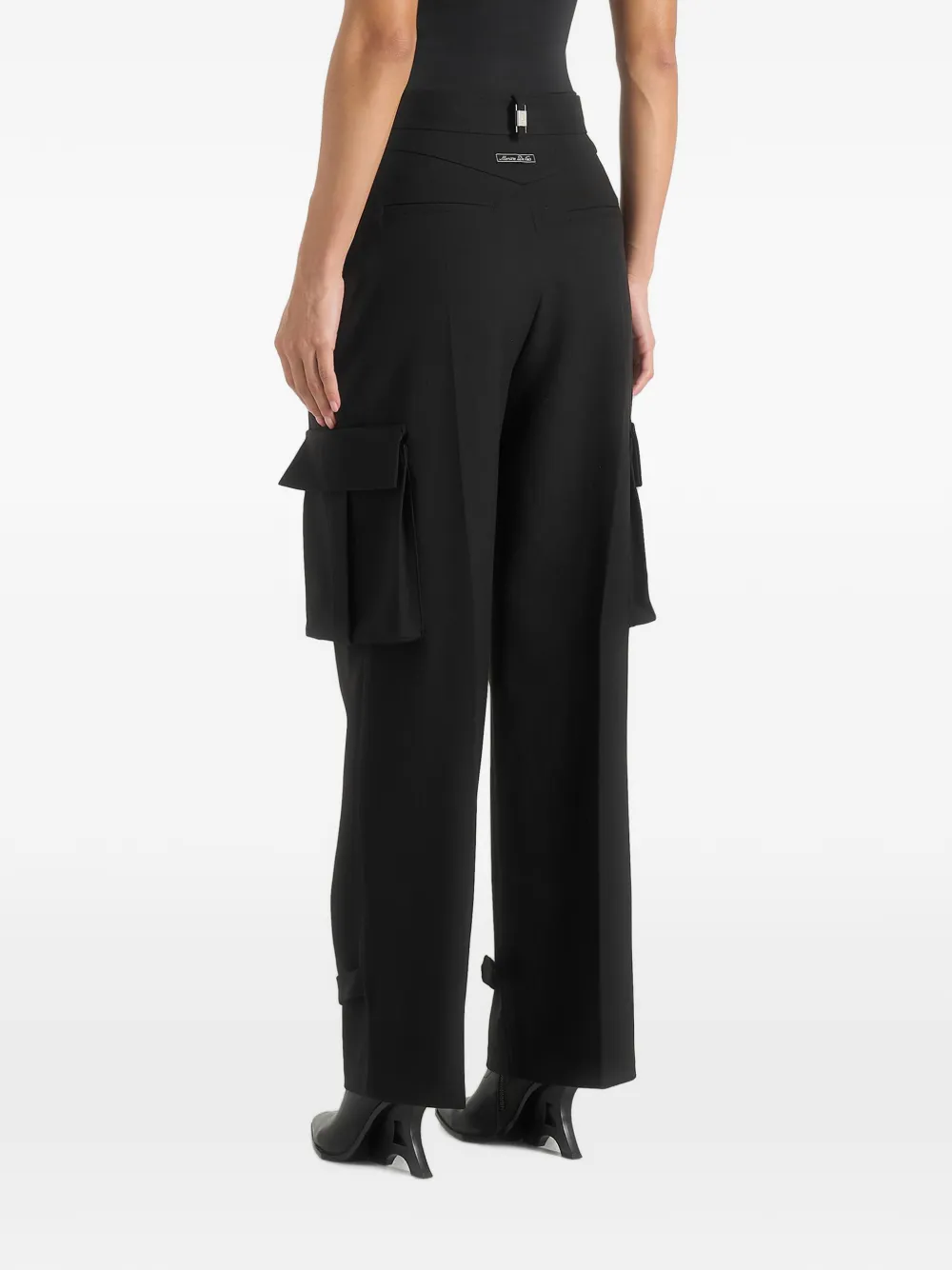 Manière De Voir Danielle getailleerde cargobroek met plooien Zwart