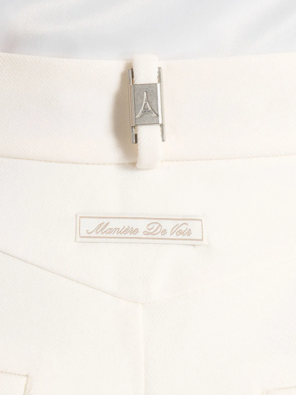 Manière De Voir D⁠anielle cargo broek met plooien Wit