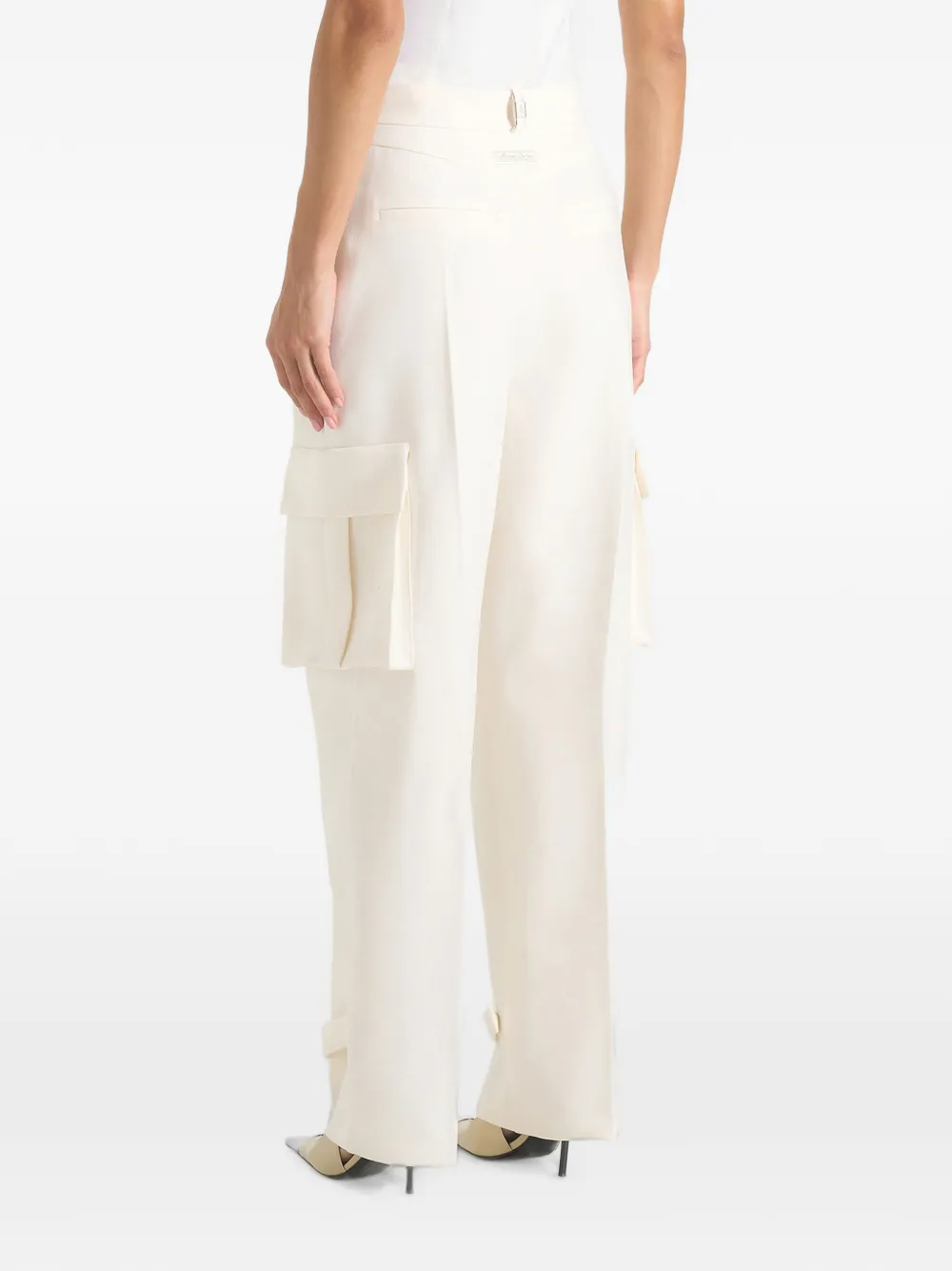 Manière De Voir D⁠anielle cargo broek met plooien Wit