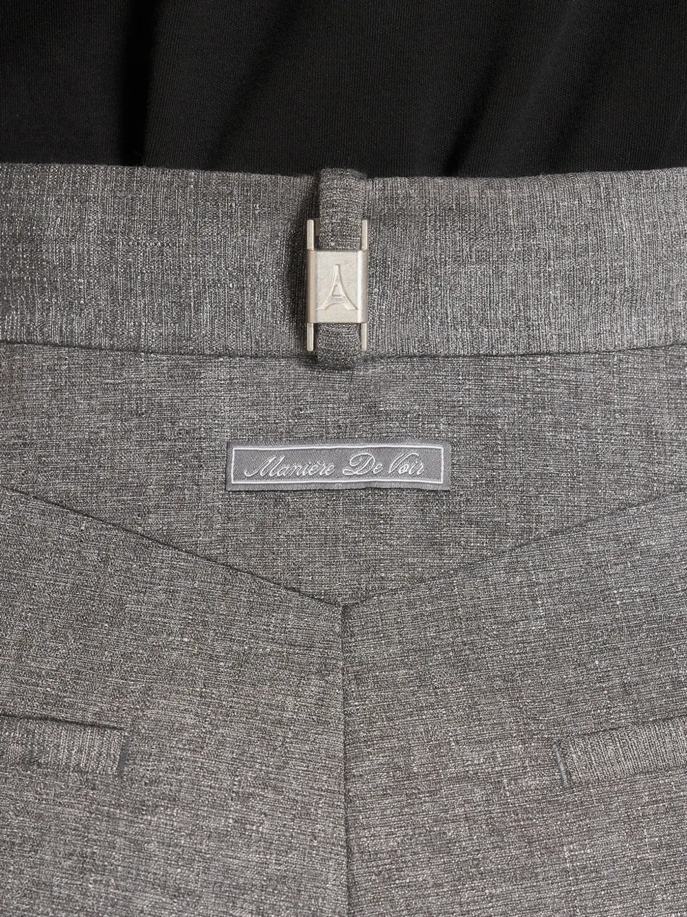 Manière De Voir Danielle cargo pantalon met textuur en plooien Grijs