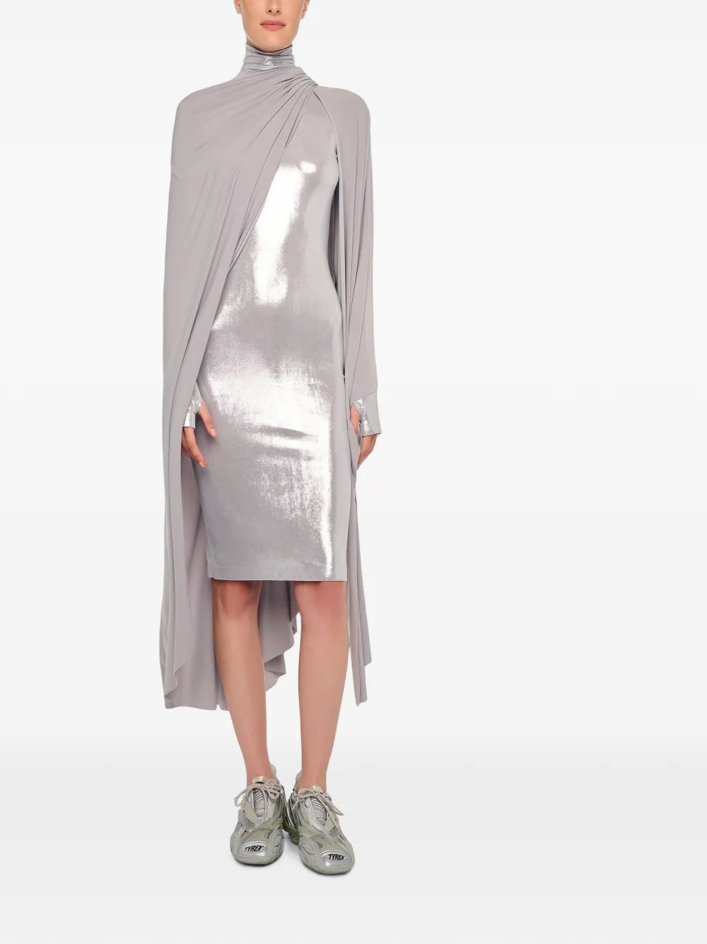 Norma Kamali oversized shawl - Grau