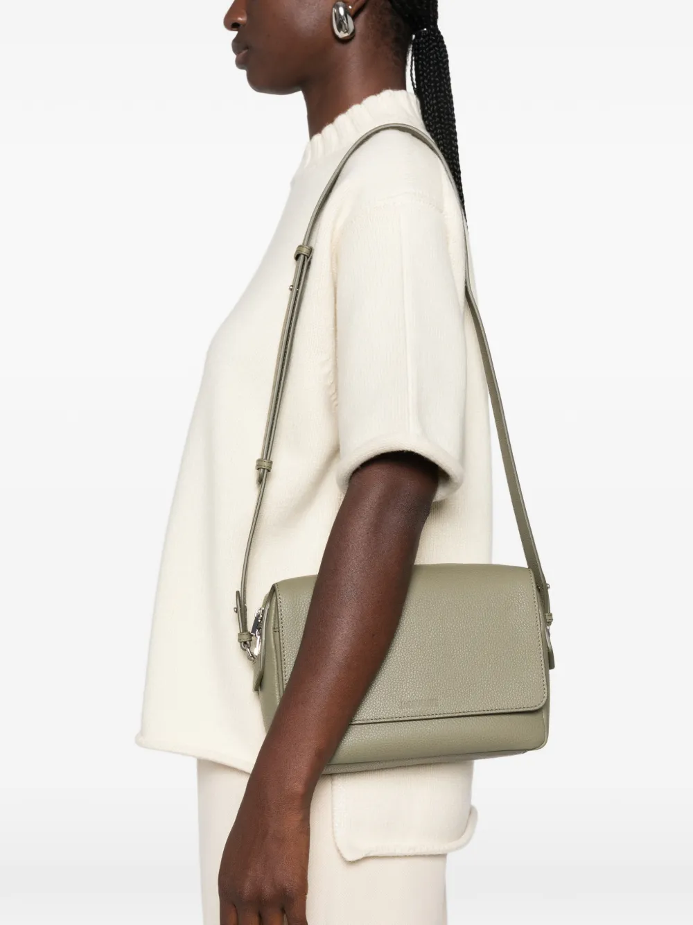 Jacquemus The Correo messengertas met textuur Groen