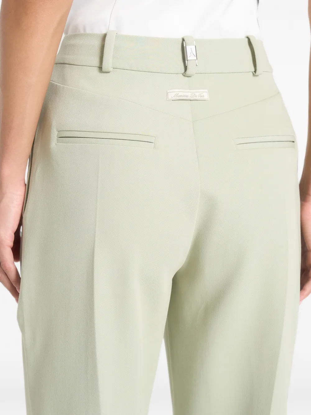 Manière De Voir Julie pantalon met plooien Groen