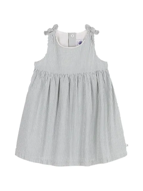 Petit Bateau striped seersucker mini dress
