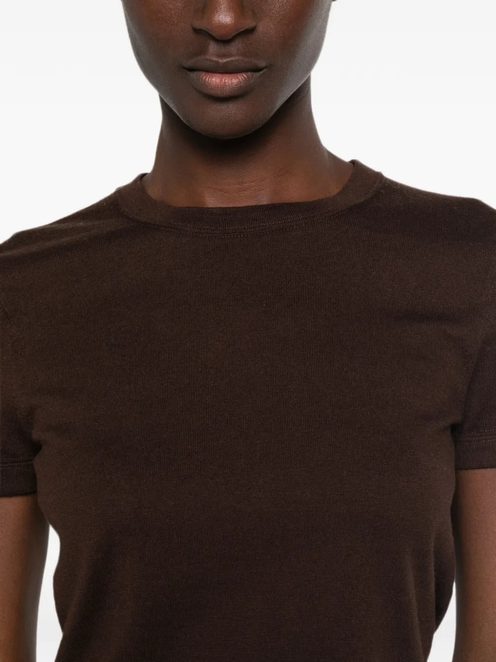 BOMPARD T-shirt met ronde hals Bruin