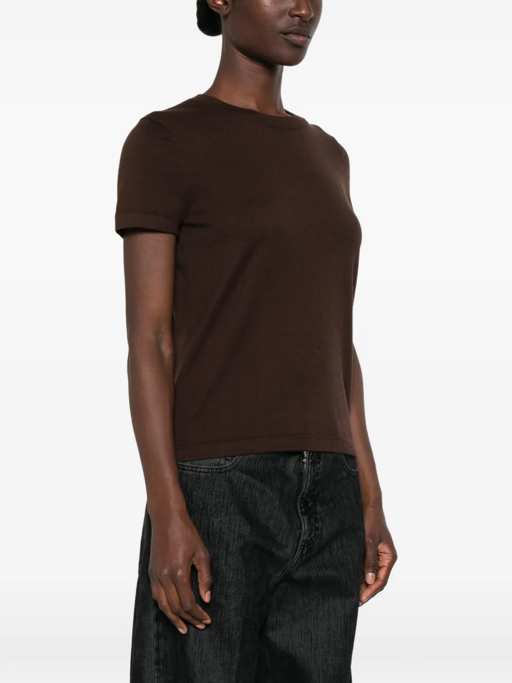 BOMPARD T-shirt met ronde hals Bruin