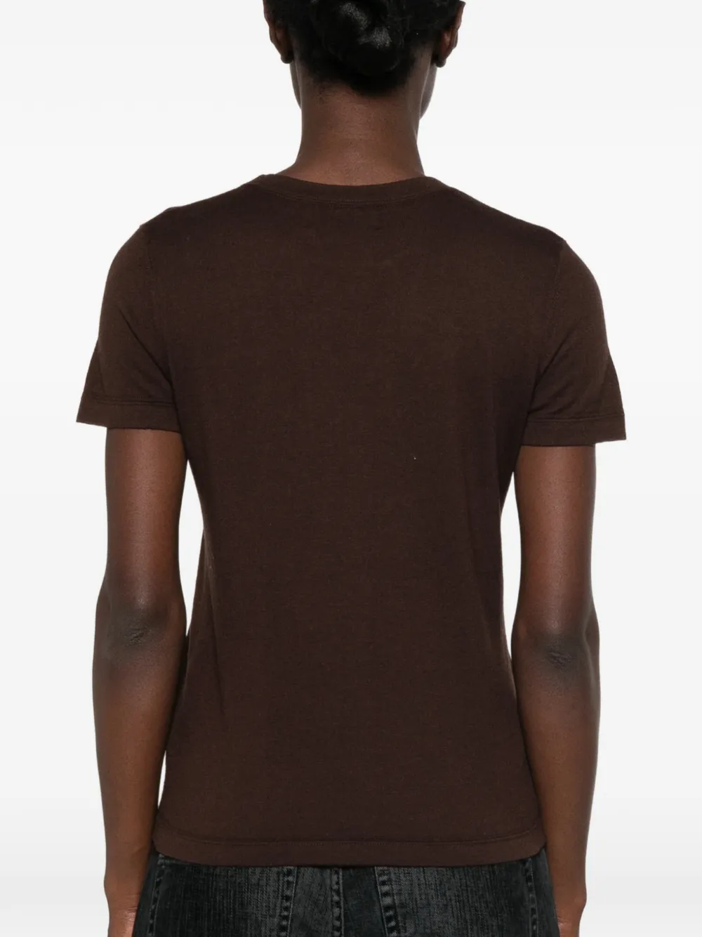 BOMPARD T-shirt met ronde hals Bruin