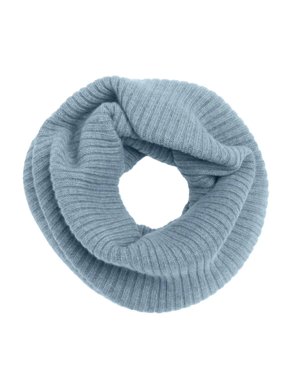BOMPARD Andréa ribgebreide kasjmier colsjaal Blauw