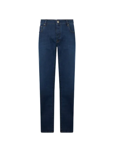 Moorer straight-cut high-waisted jeans