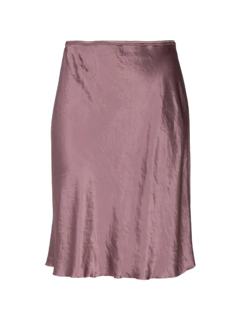 Vince satin-effect mini slip skirt