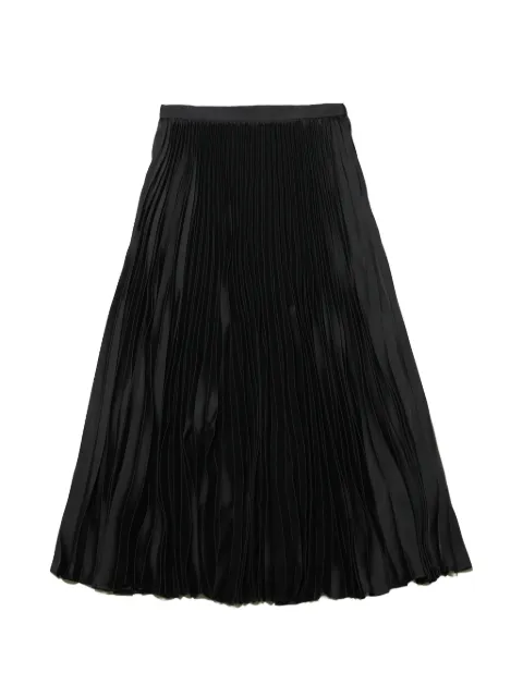 Jil Sander pleated satin-finish skirt