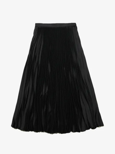 Jil Sander pleated satin-finish skirt