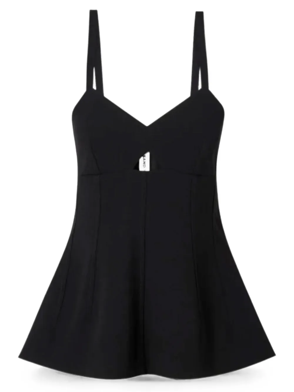 Jil Sander Flared top Zwart