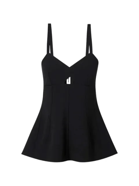 Jil Sander top acampanado con aberturas