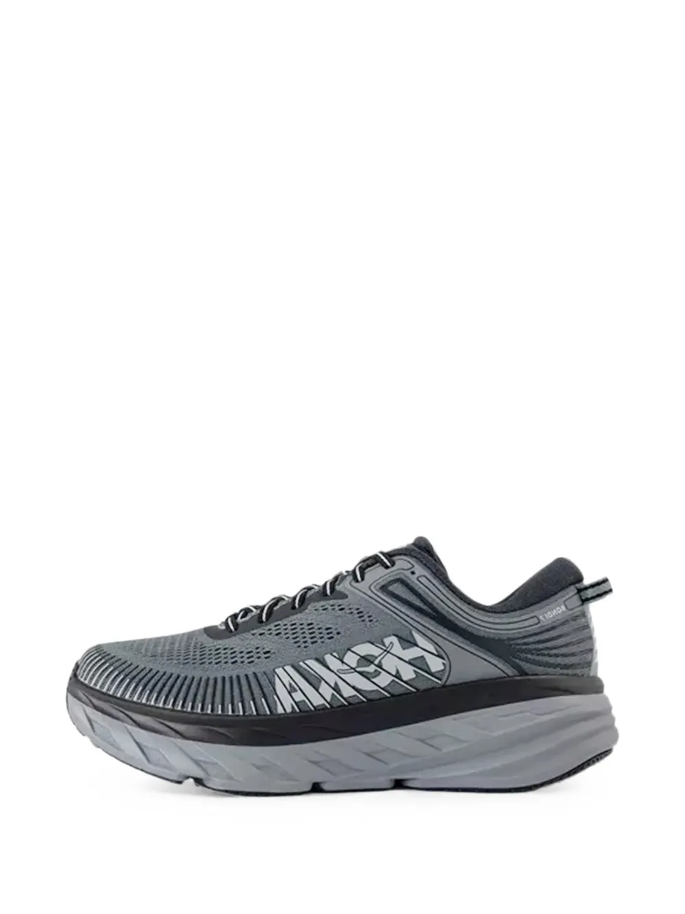 HOKA Bondi 7 panelled sneakers Grijs