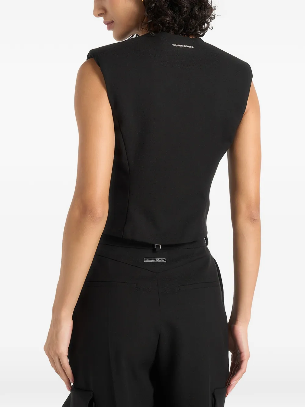 Manière De Voir Laurence asymmetrisch gilet Zwart