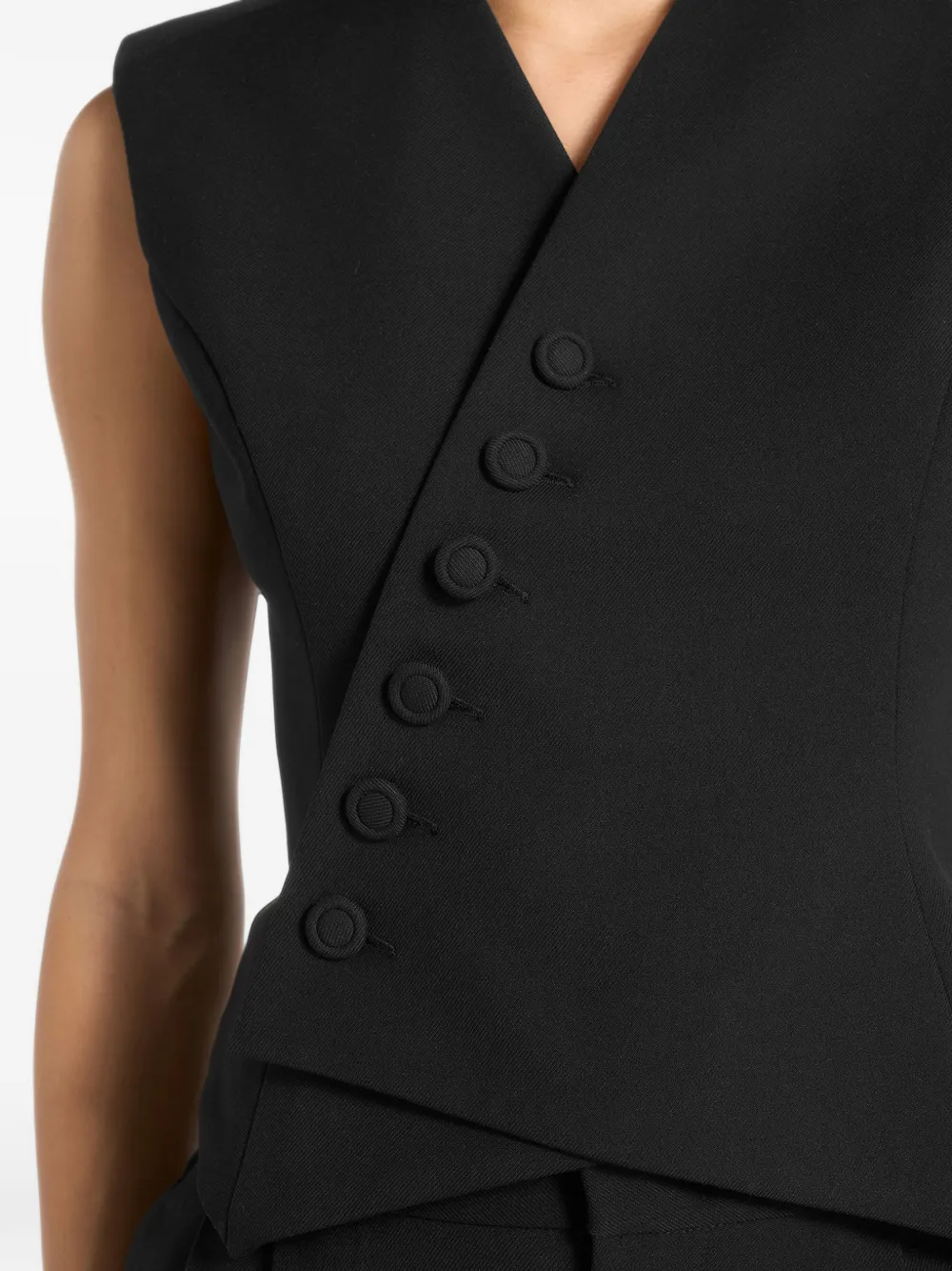 Manière De Voir Laurence asymmetrisch gilet Zwart