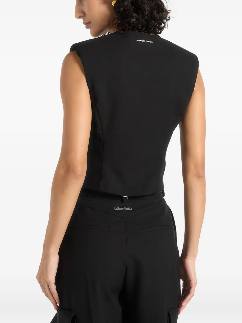 Manière De Voir Laurence asymmetrisch gilet Zwart