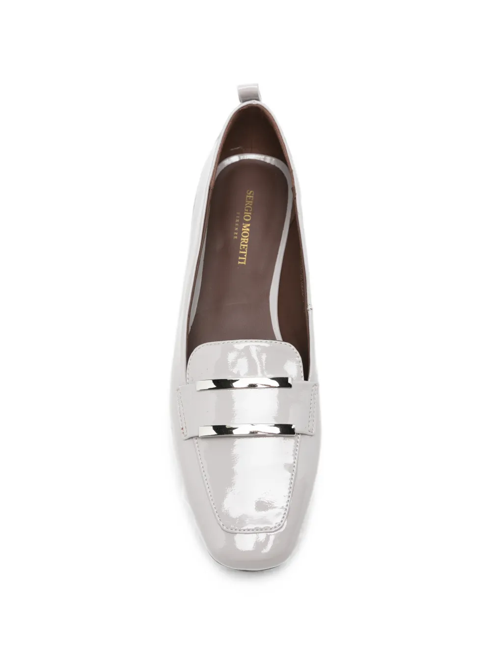 SERGIO MORETTI FIRENZE Loafers met metalen bandje Grijs
