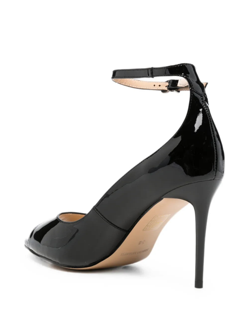 SERGIO MORETTI FIRENZE peep-toe pumps Zwart