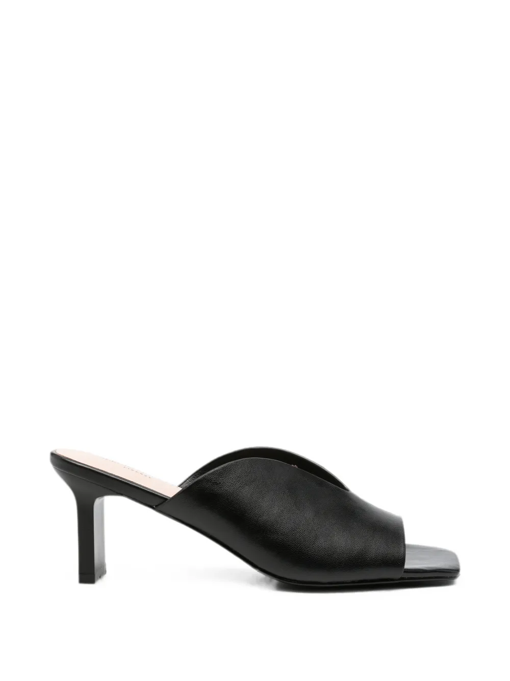 SERGIO MORETTI FIRENZE v-neck square-toe sandals - Nero