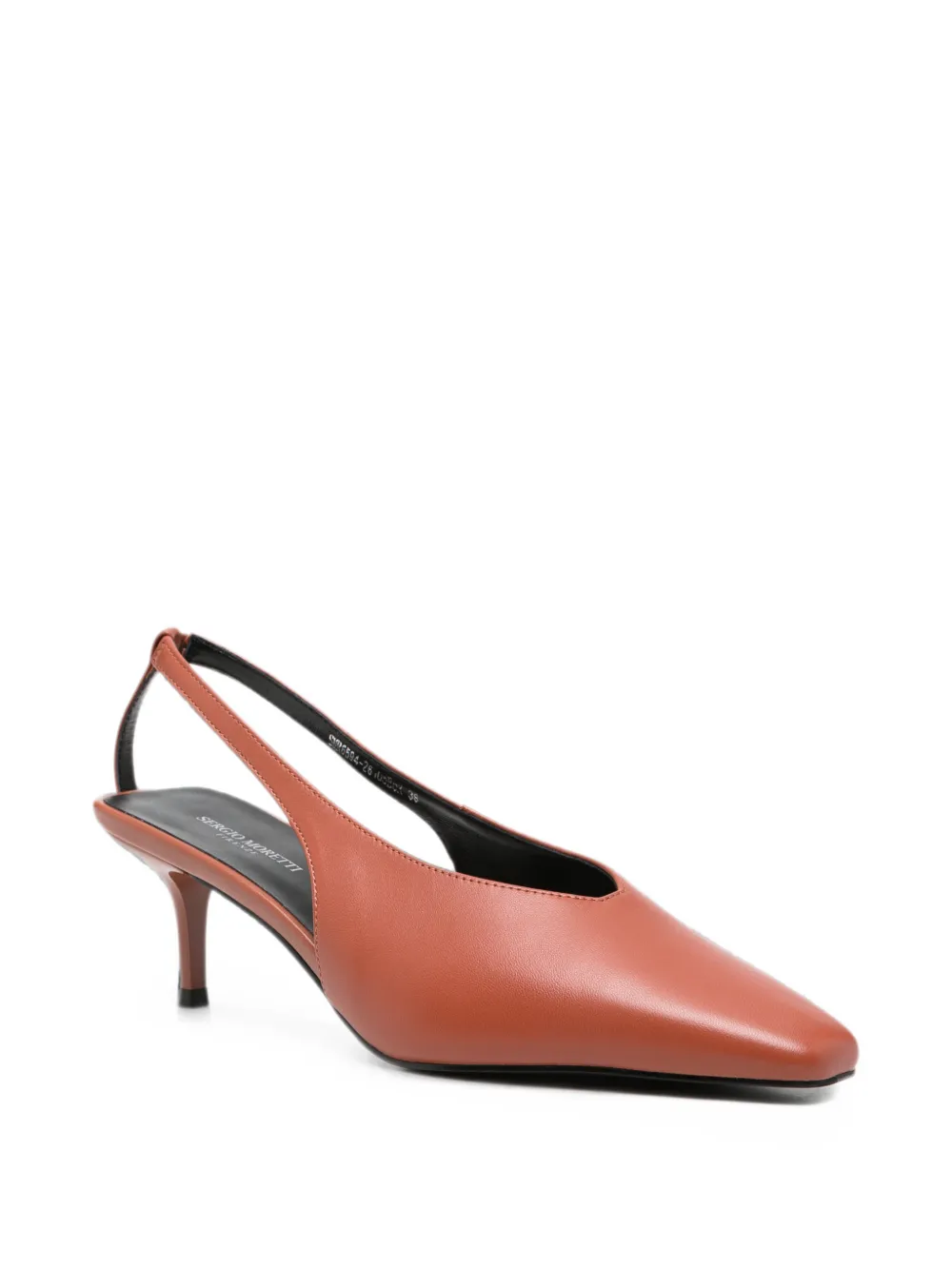 SERGIO MORETTI FIRENZE pointed-toe slingback pumps Bruin