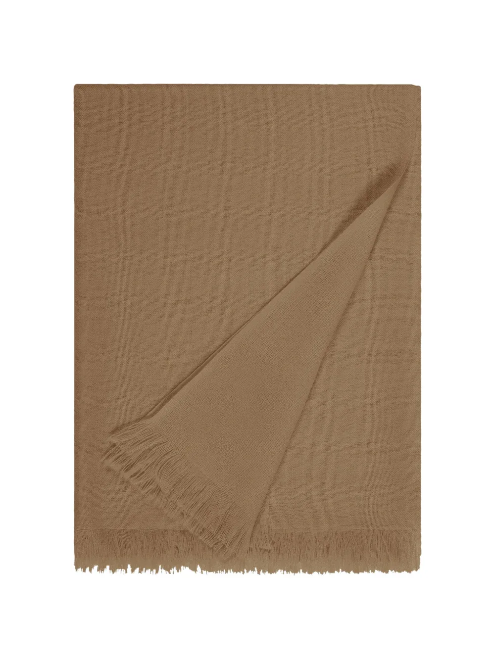 Bompard Voile Fringed Stole In Red