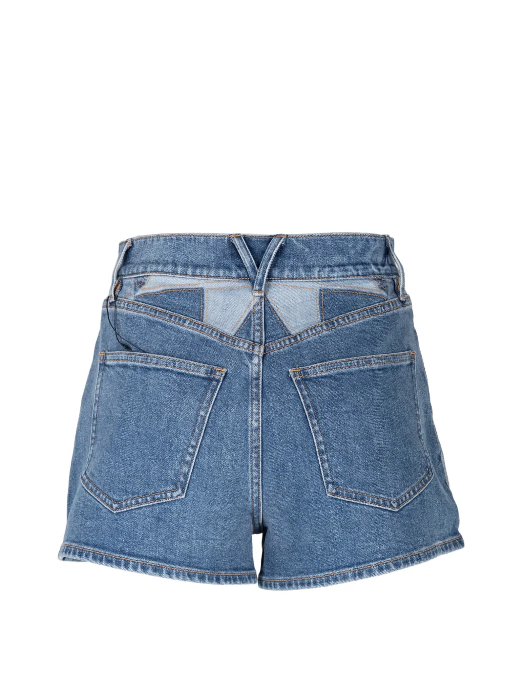 Veronica Beard Elijah denim shorts met patchwork Blauw
