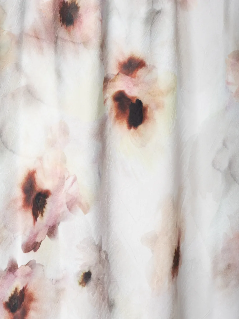 Vince Watercolour midi-rok met bloemenprint Wit