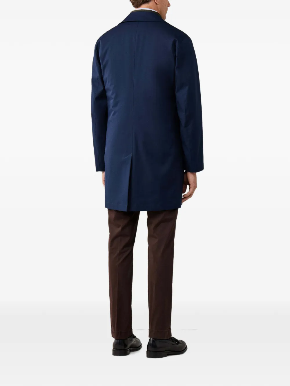 Hackett London Sloane Mac regenjas Blauw