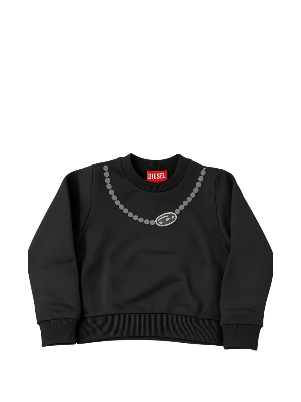 Diesel Kids necklace-print sweatshirt - Nero
