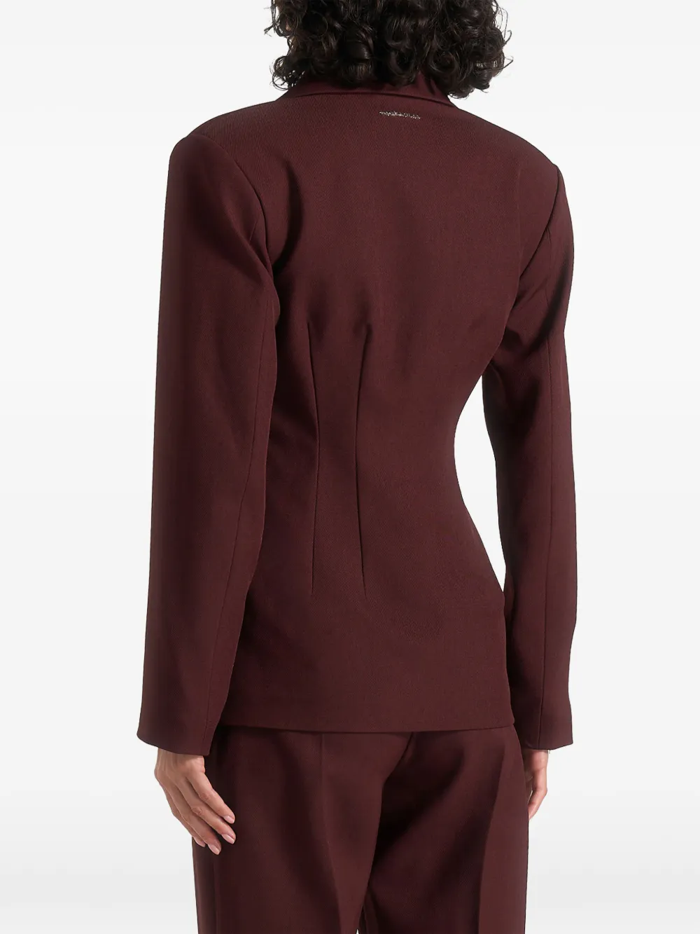 Manière De Voir Beatrice getailleerde blazer Rood