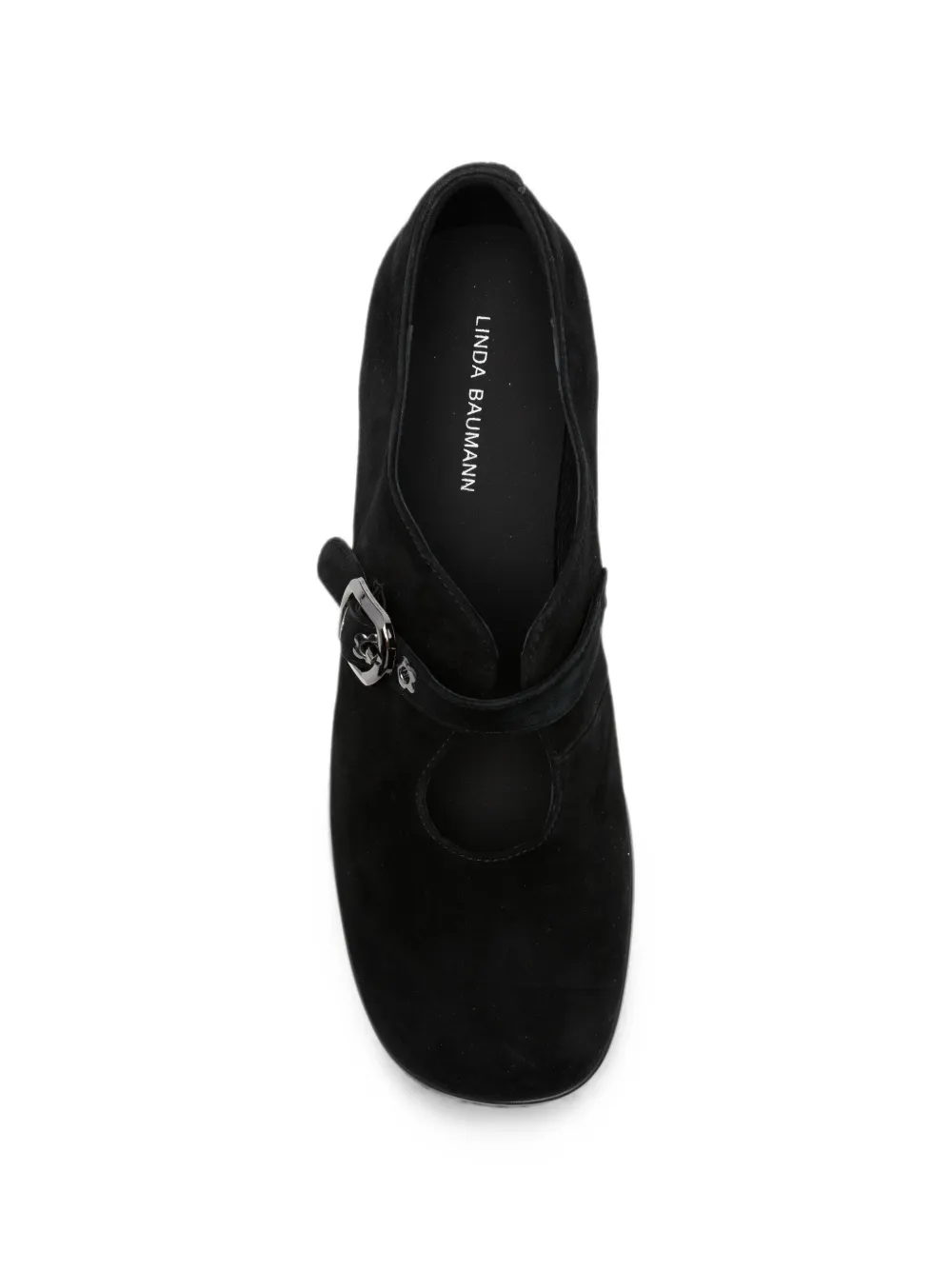 LINDA BAUMANN buckle-fastening block-heel pumps Zwart