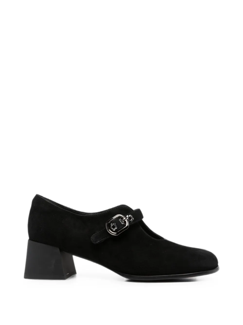 LINDA BAUMANN buckle-fastening block-heel pumps Zwart