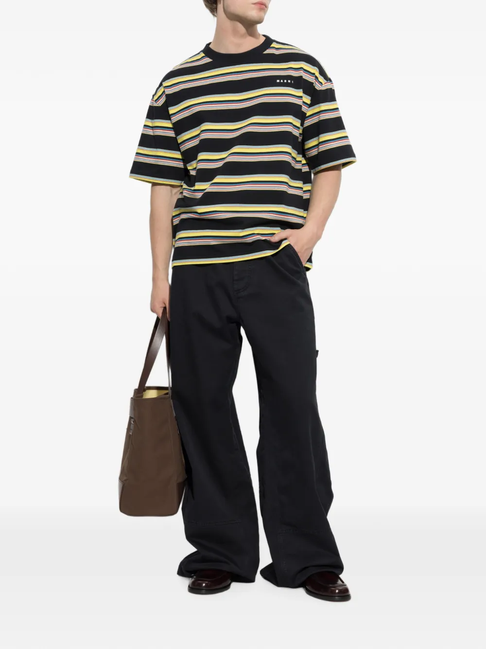 Marni Jeans met wijde pijpen Zwart