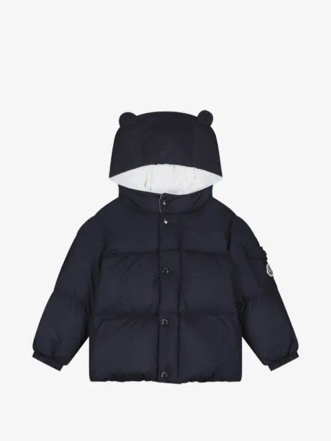 Moncler Enfant chamarra capitonada con detalle de orejas