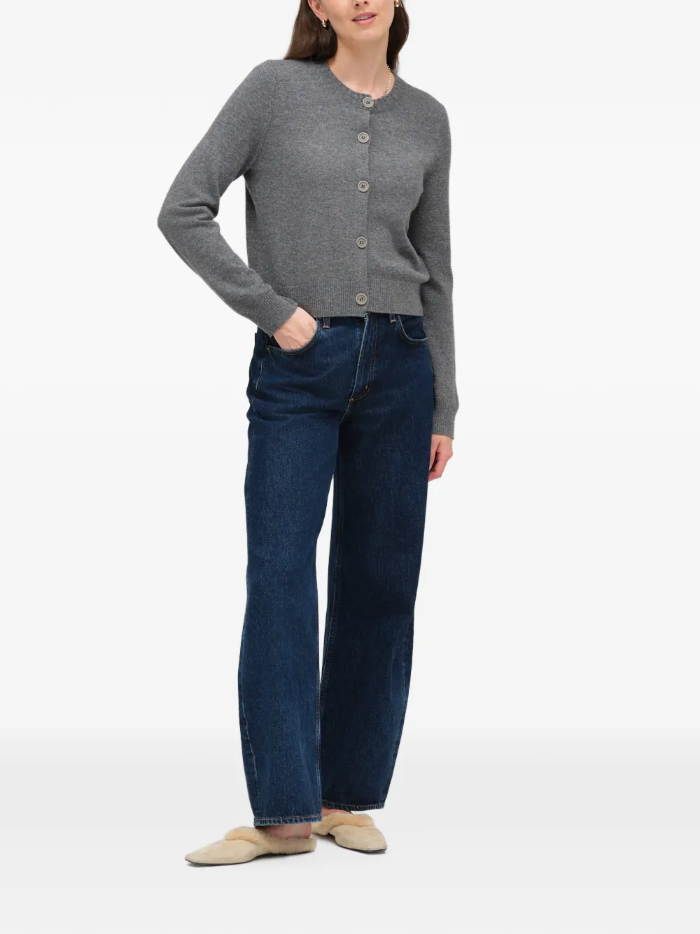 Chinti & Parker Vest met ronde hals Grijs