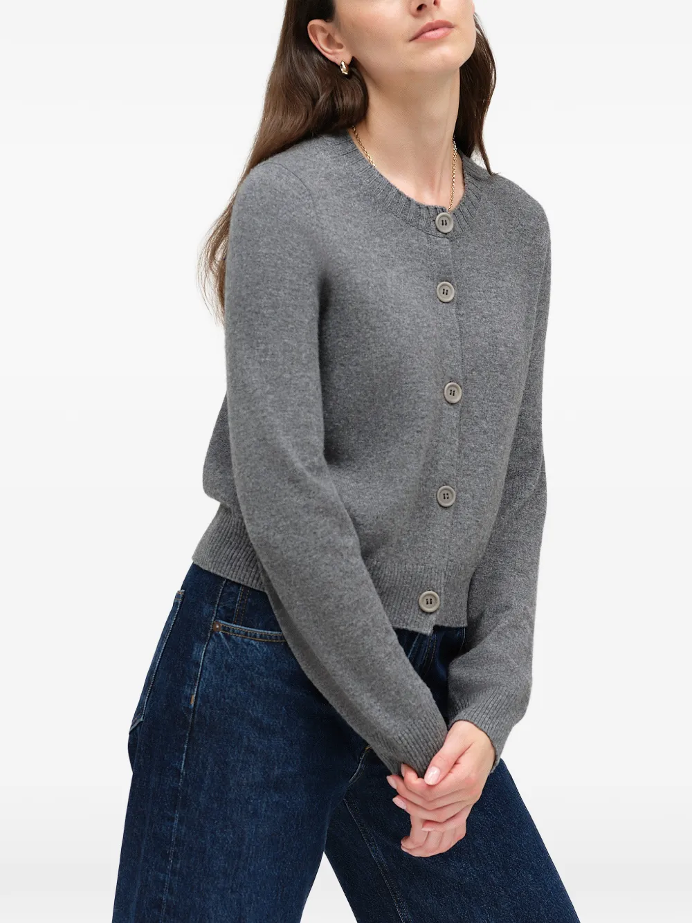 Chinti & Parker Vest met ronde hals Grijs