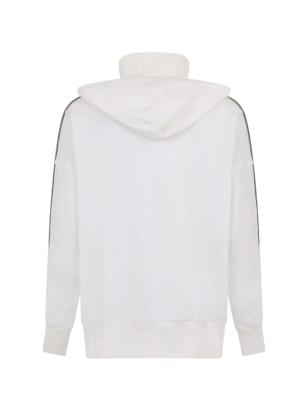 Moorer Hoodie met rits Wit
