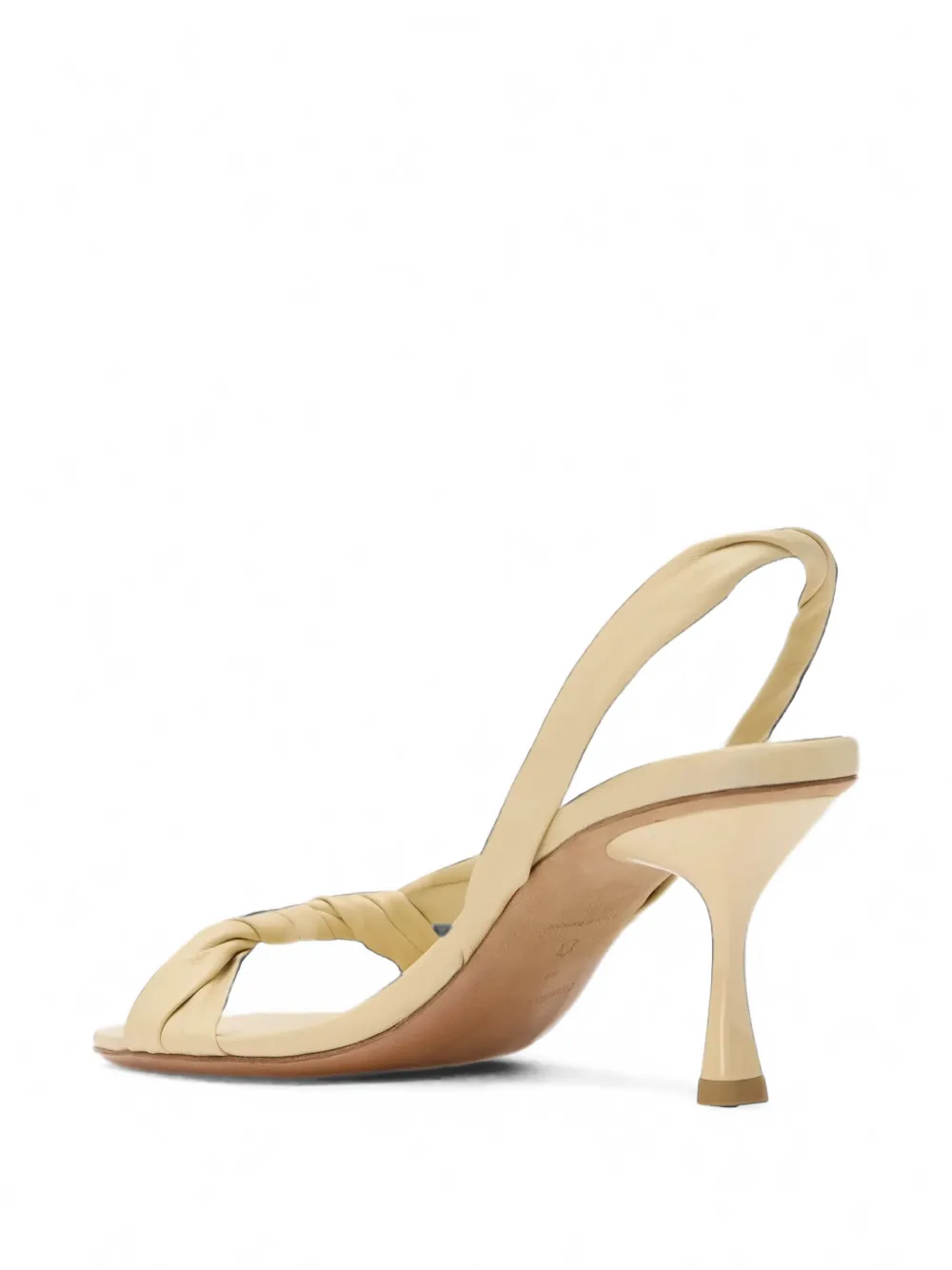 Studio Amelia Siena gevlochten slingback sandalen Geel