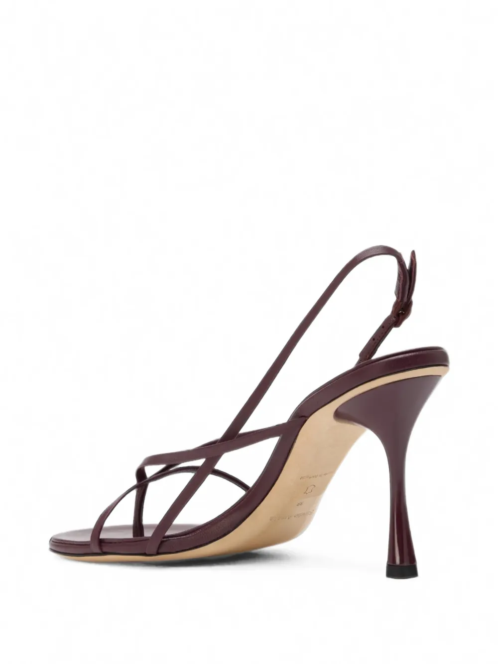 Studio Amelia Wishbone leren sandalen Rood
